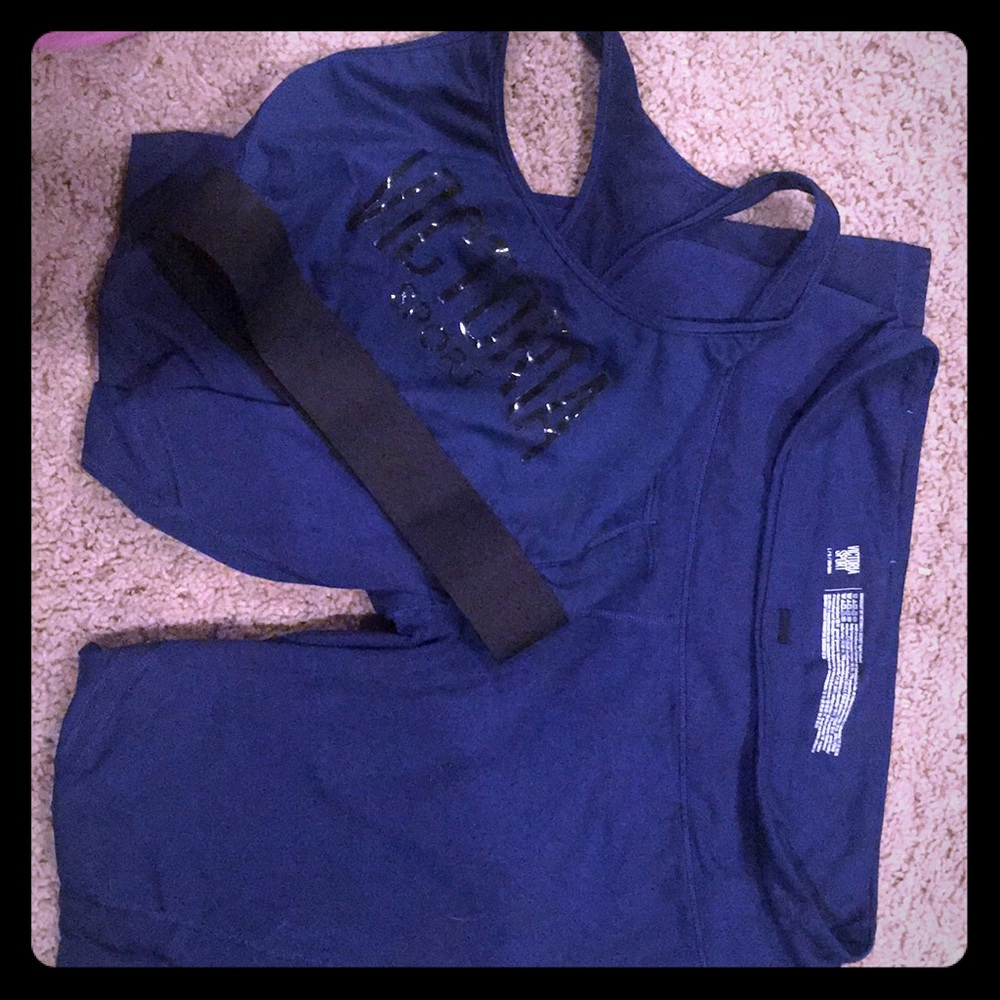 Victoria secret workout yoga pants and spots bra